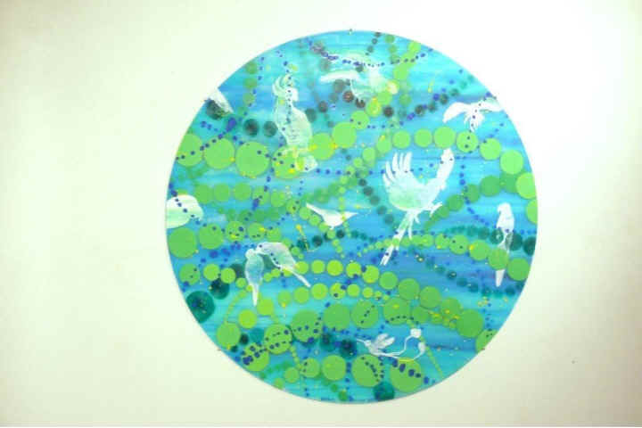 Beryl Furman art acrylic glass Stolen World