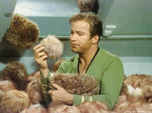 Captain Kirk liberates animals tribbles