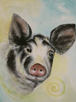 Madeleine Tuttle pig art