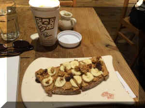 peanut butter and bananas