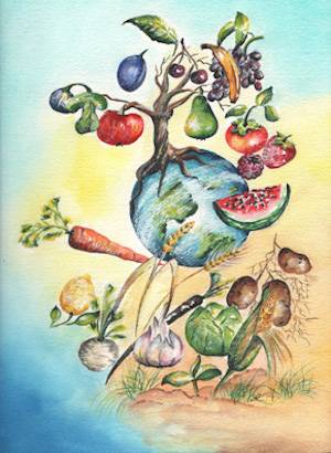 compassionate harvest painting