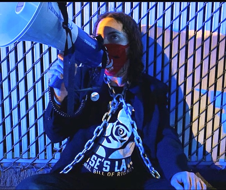 activist locked down