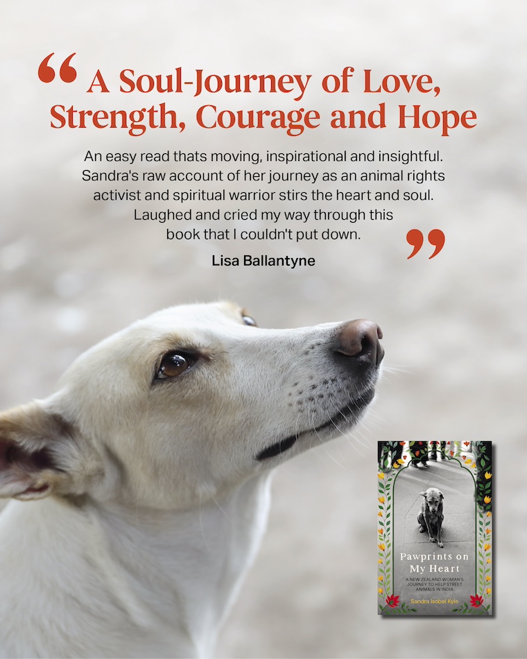 quote about book, image of dog and cover
