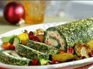 green nut meat roll