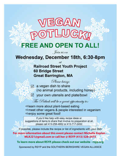 Berkshire vegan network event