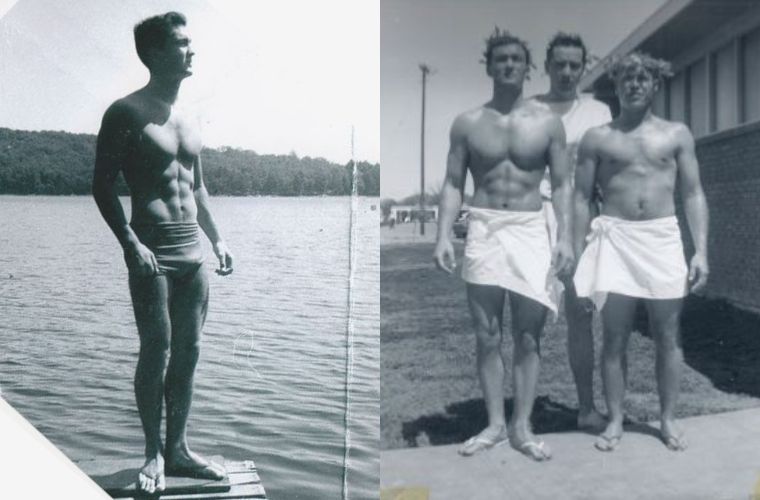 photos of the author as a teenager and young man