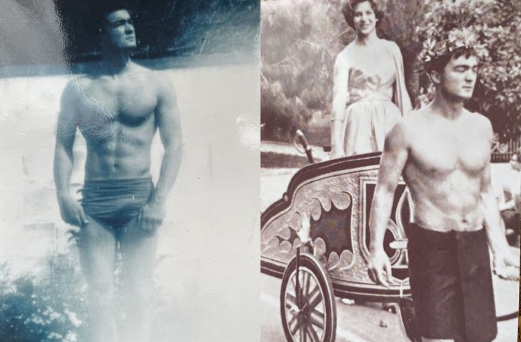 photos of the author as a young man
