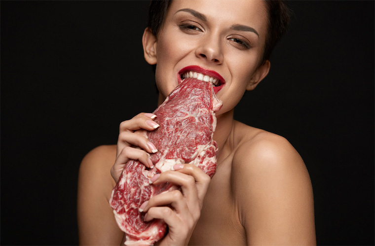 raw red meat