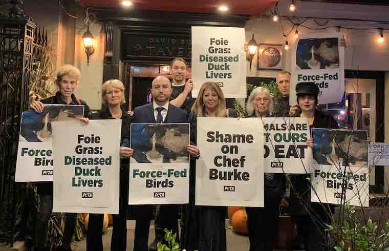 foir gras protest