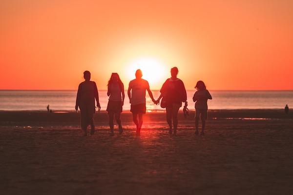 Beach friends