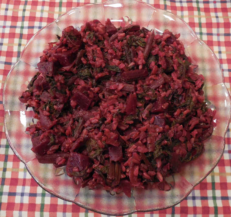 Beets, Beet Greens, Allspice and Thyme
