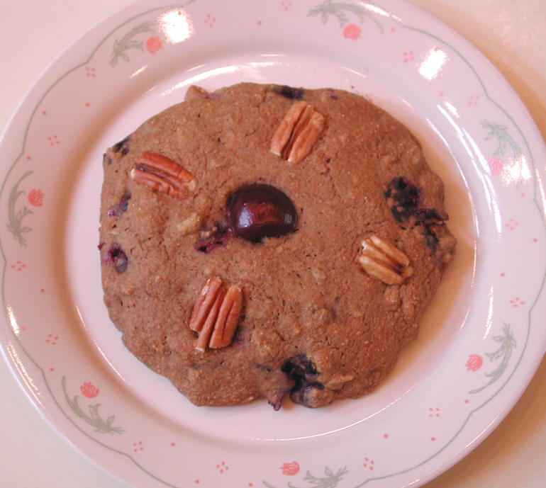Blueberry Cherry Pecan Oven Cakes - An all-creatures Vegan Recipe
