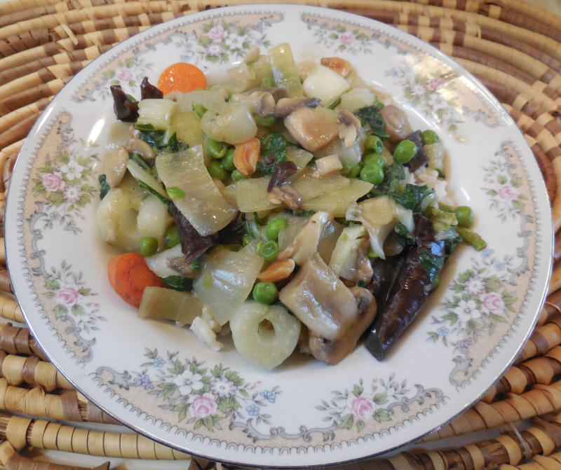 Bok Choy Mushrooms Stir-Fry