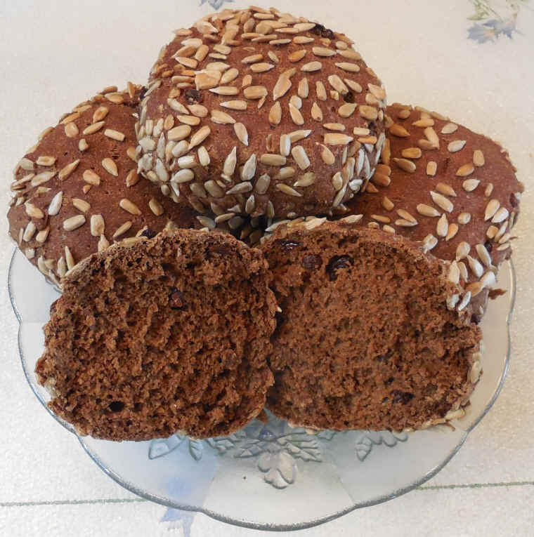 Ezekiel Raisin Rolls with Sunflower Seeds