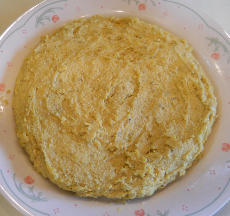 Potato Onion and Chick Pea Flat Bread