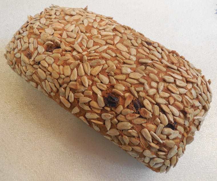 Bread - Spelt Barley Raisin with Sunflower Seeds