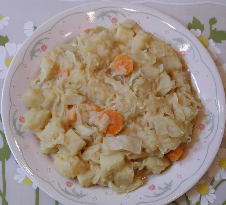 Cabbage, Carrots, and Onions