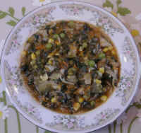 Cabbage Spinach Soup