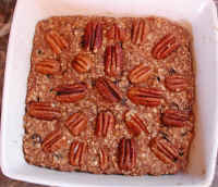 Cookie Bars - Plantain Coconut Raisin Oatmeal Spice with Pecans