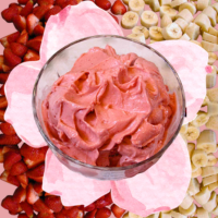 banana strawberry cream