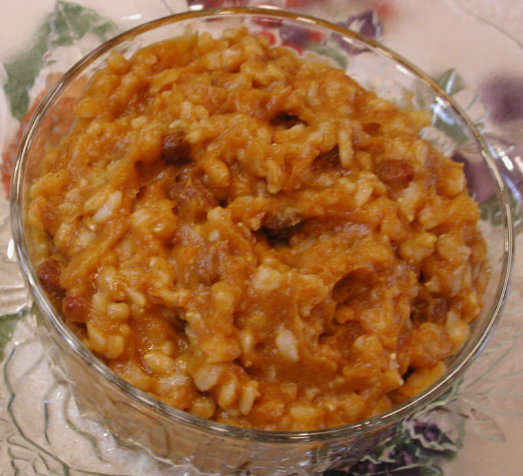 Butternut Squash Pumpkin Pie Rice Pudding