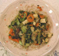 Kale Veg Tofu Stir-Fry