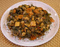 Kale, Sweet Potato, and Chick Pea Curry