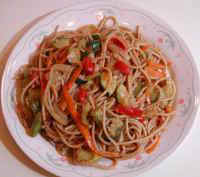 Vegetable Lo Mein (Chinese Style Pasta)