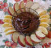 Fruit with Peanut Butter Carob Fudge Dip