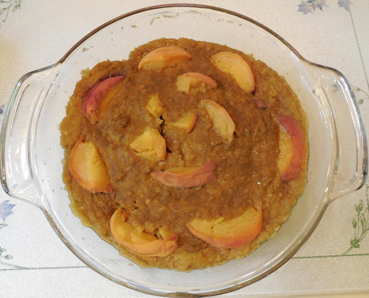 Peach Zucchini Carrot Banana Cake