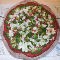 Pizza - Broccoli Onion