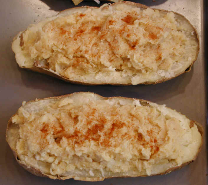 Baked Potato Stuffed with Sauerkraut