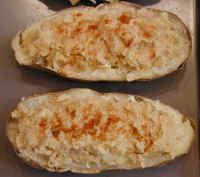 Baked Potato Stuffed with Sauerkraut