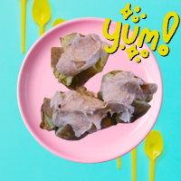 baked potato with white bean dip