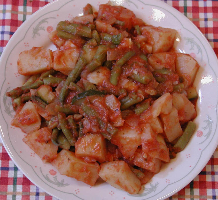 Potatoes, Green Beans, and Zucchini (Italian Style)