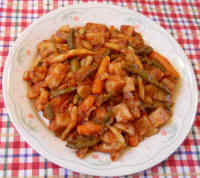 Potatoes, Green and Yellow String Beans, and Carrots - Italian Style