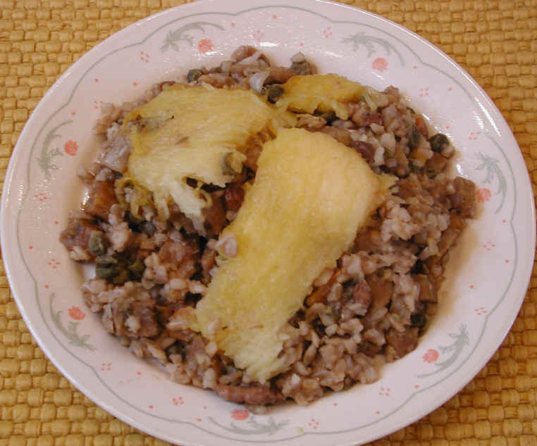 Pumpkin Stuffed and Baked with Plantain Stuffing