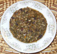 Soup - Black Bean, Cabbage, Kale, and Rice