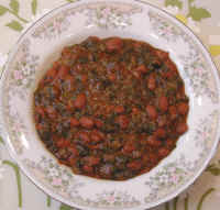 Small Red Bean and Collard Green Chili