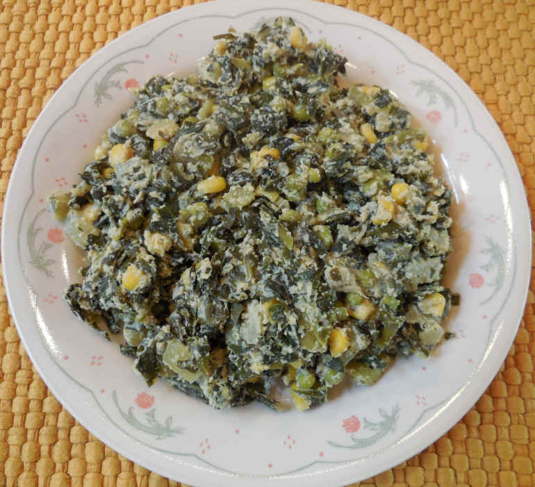 Tofu Scramble with Collard Greens