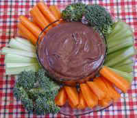 Veggies with Black Bean Dip
