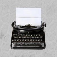 image of typewriter and cells