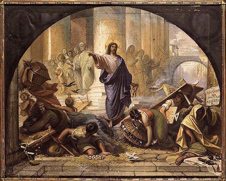 Jesus in the temple