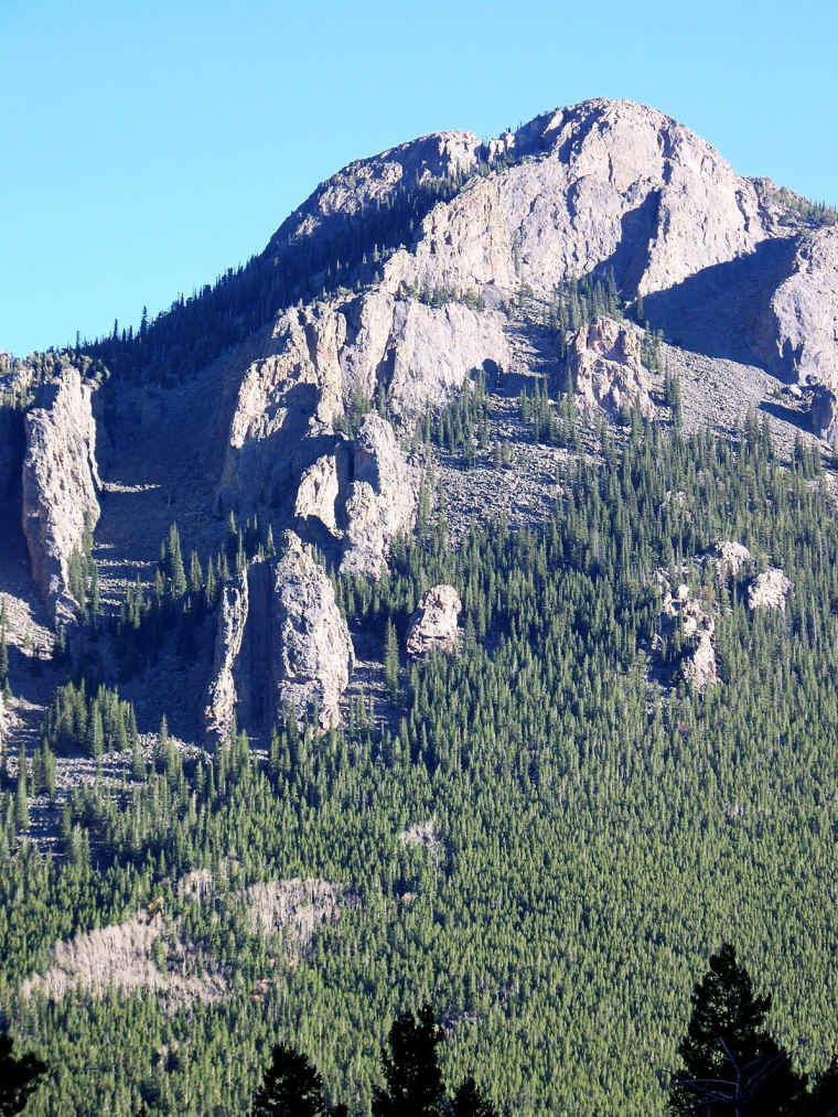 Mountainside between Lily Lake and Estes Park in the Colorado Rockies