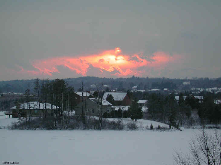 Christmas 2000 Sunset - A Christmas Card