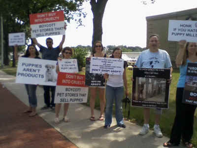 ADOW puppy mill protest