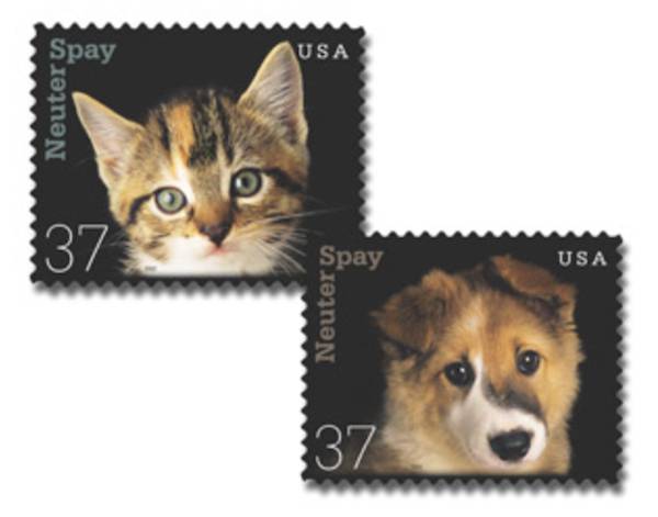 spay neuter postage stamps