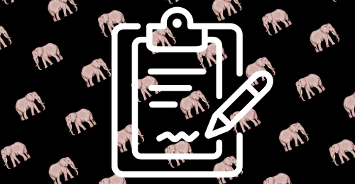 elephants and petition icon