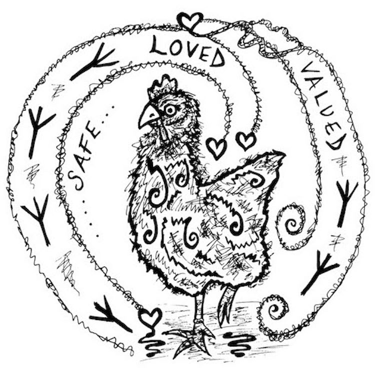 happy, free Chicken