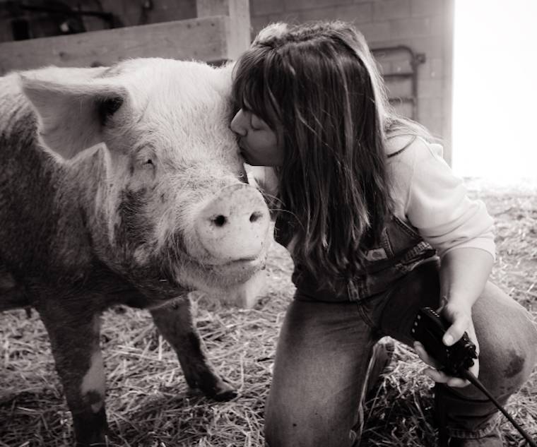 Susie Coston and Pig